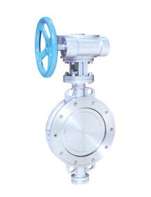 D373-10C/16/25金屬硬密封蝸輪對夾蝶閥